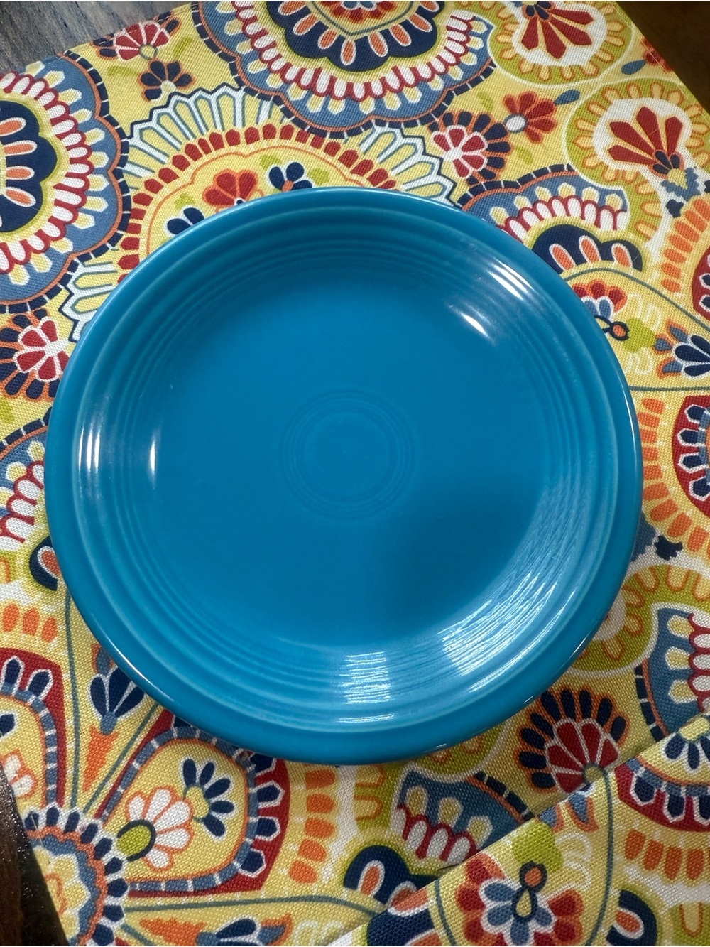 Fiestaware Bright Teal Ceramic Saucer Plate - Teal